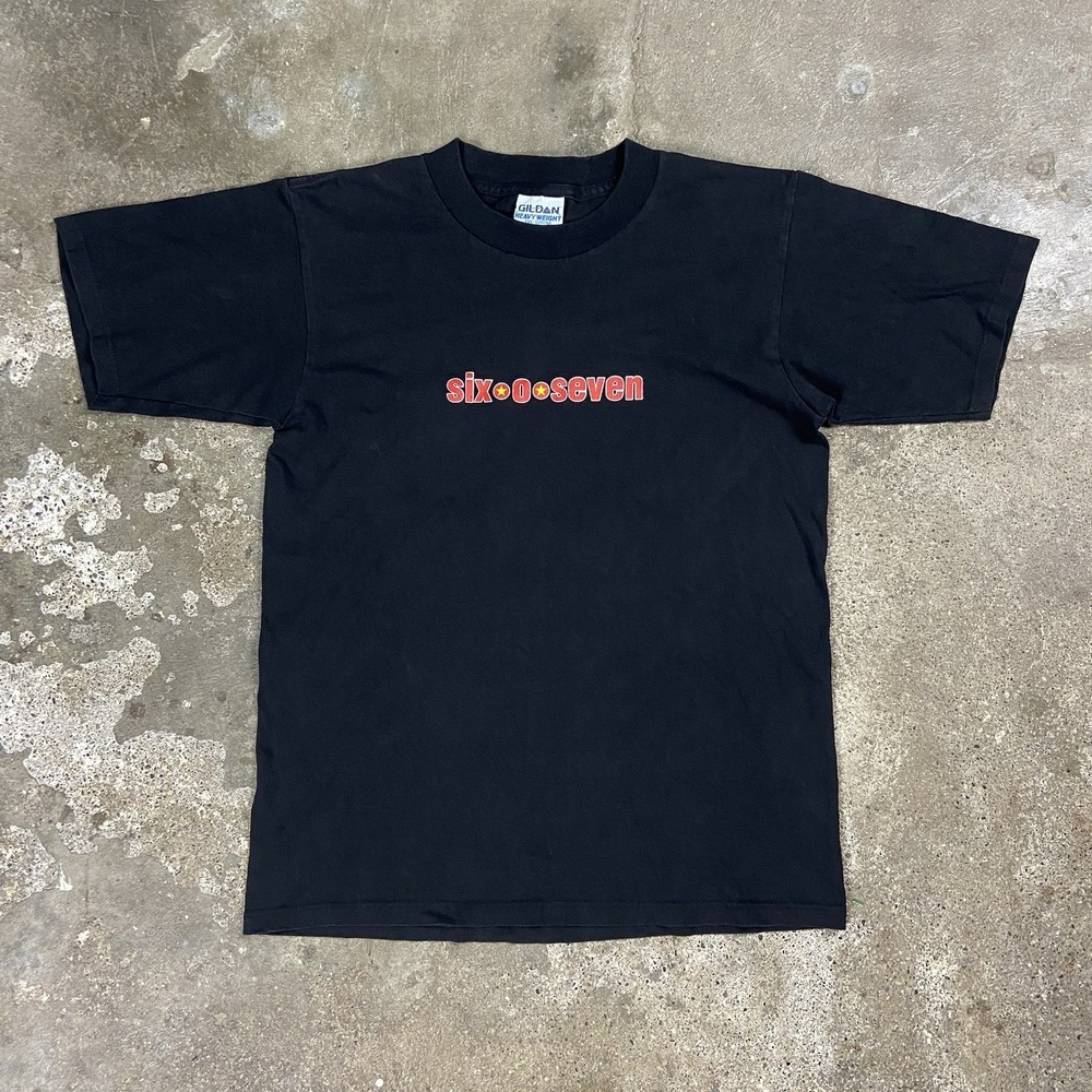 Vintage 90s Six-O-Seven T-Shirt Size Small Black Melodic Hardcore Music Graphic